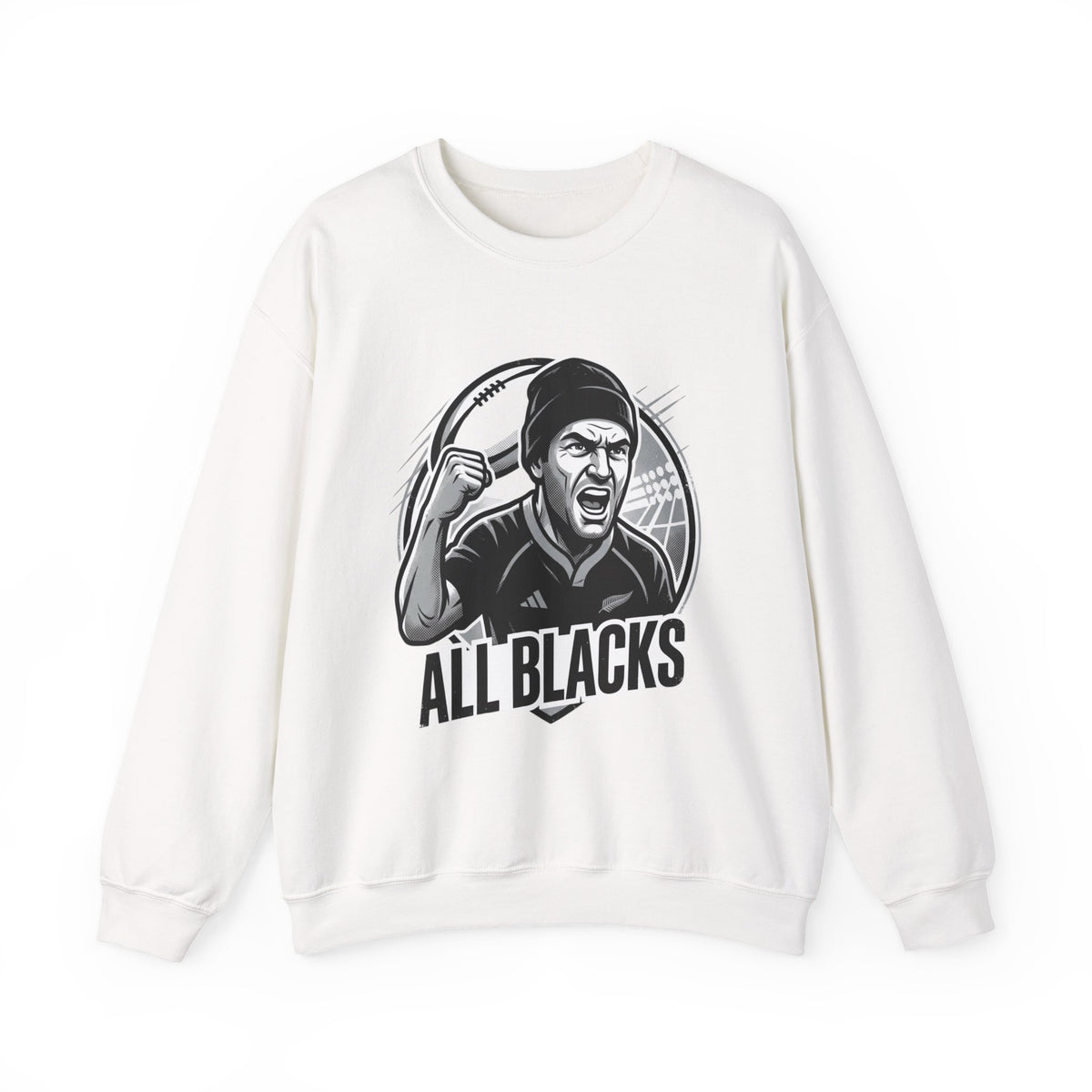 All Blacks Rugby Crewneck Sweatshirt – Fierce Fan Graphic