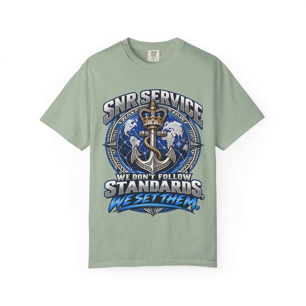 SNR Service Anchor Graphic T-Shirt — "We Don’t Follow Standards, We Set Them"