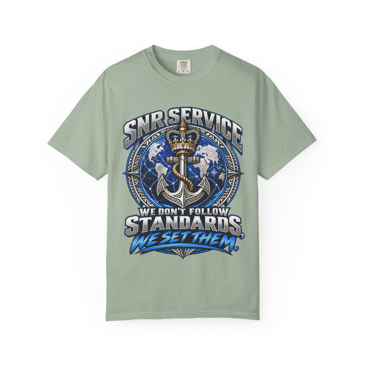 SNR Service Anchor Graphic T-Shirt — "We Don’t Follow Standards, We Set Them"
