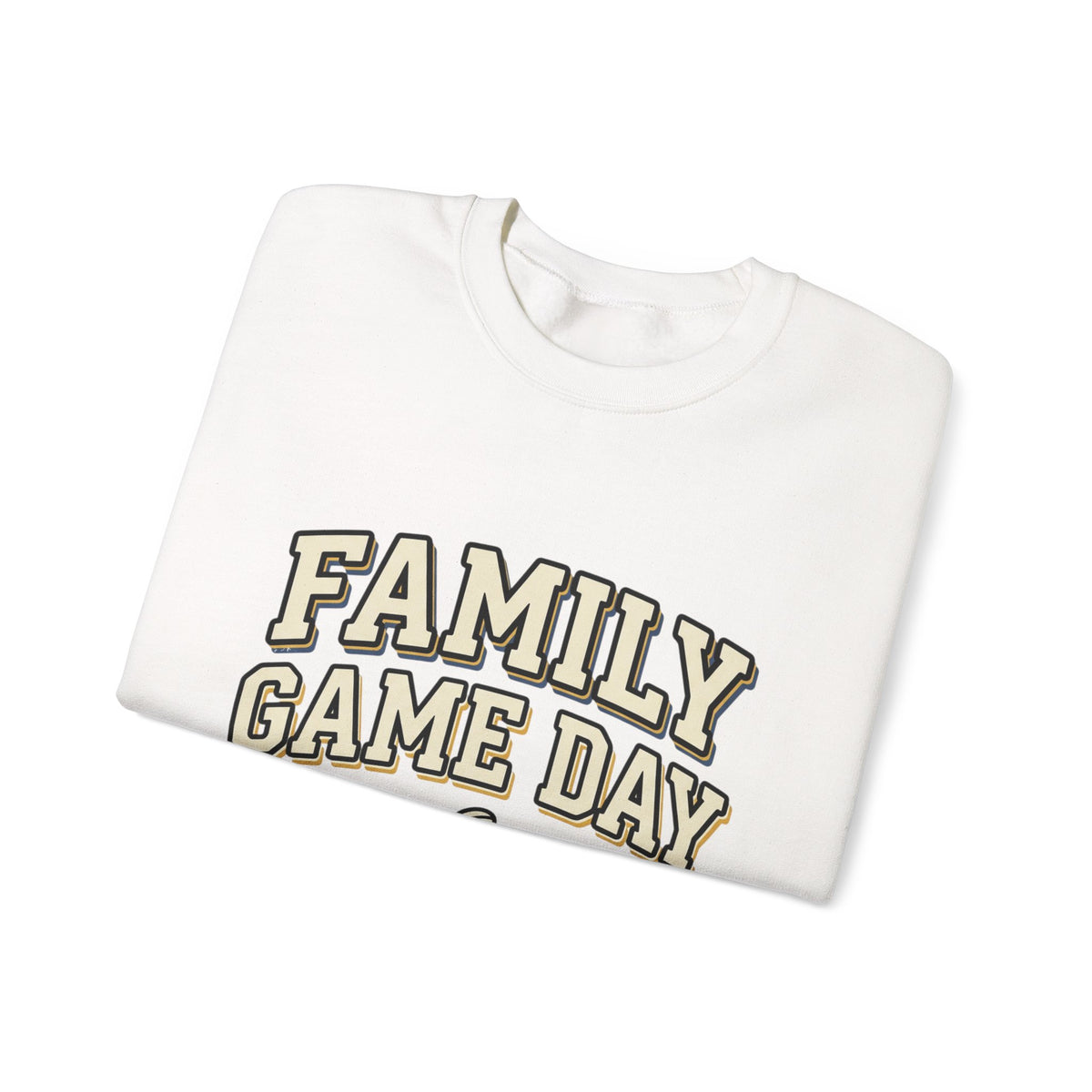 Family Game Day Sweatshirt — "Family Game Day Together We Cheer" Cozy Crewneck