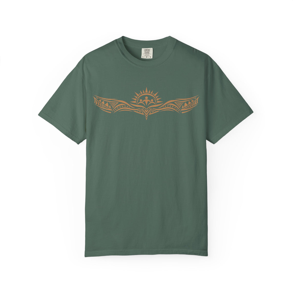 Tribal Sunset T‑Shirt — "Your Tribe" Inspirational Back Graphic
