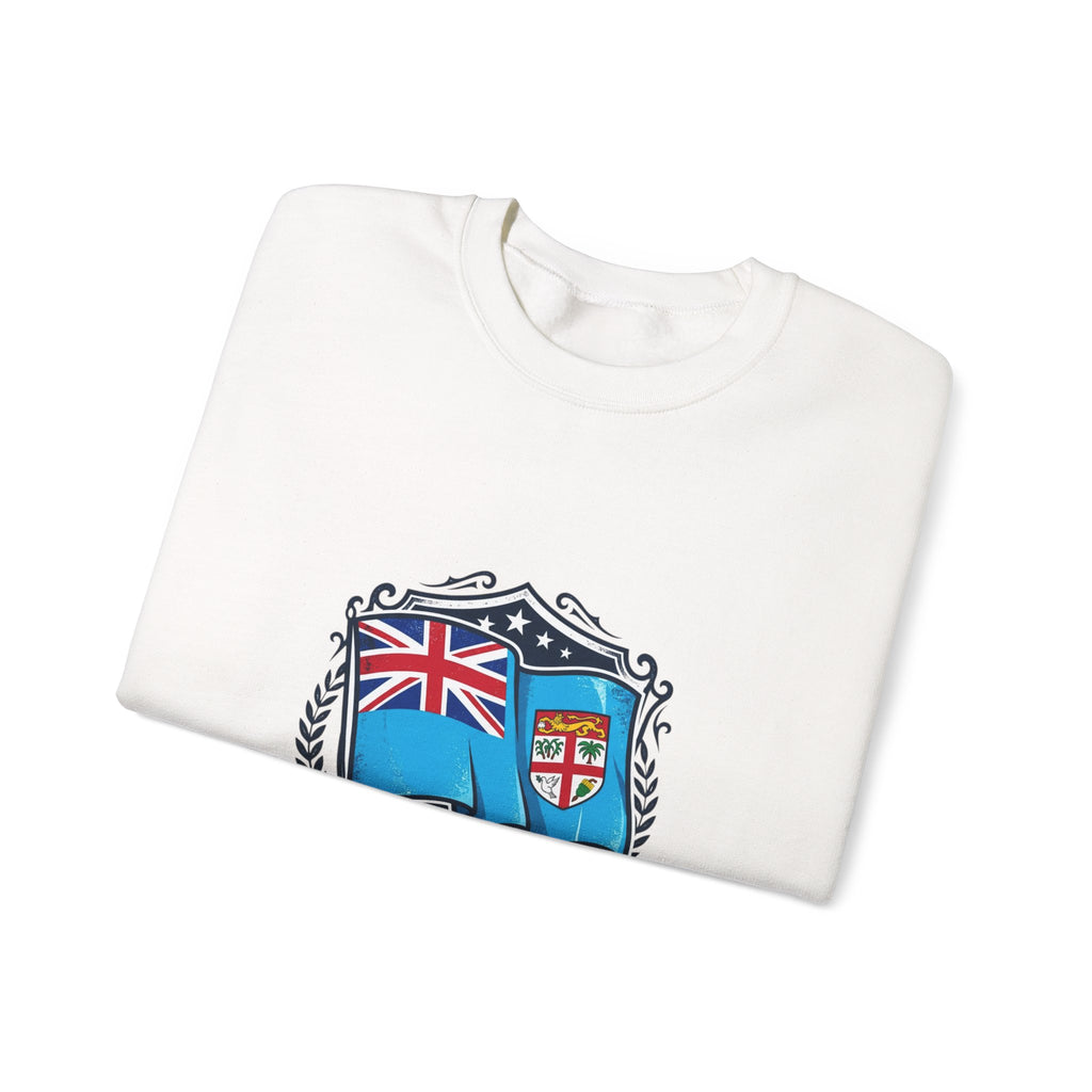 Fiji Crest Crewneck Sweatshirt – 'Noble Banner Blue' Heritage Pullover