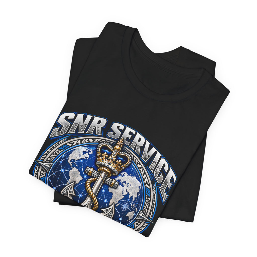 SNB Service Anchor Graphic Tee — "We Don't Follow Standards, We Set Them"