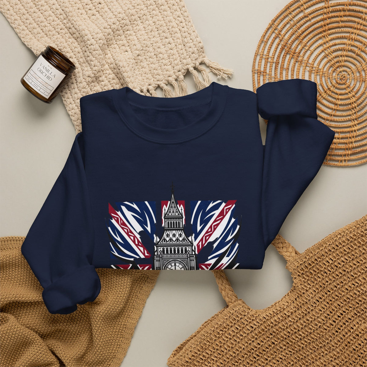 London Big Ben Union Jack Crewneck Sweatshirt
