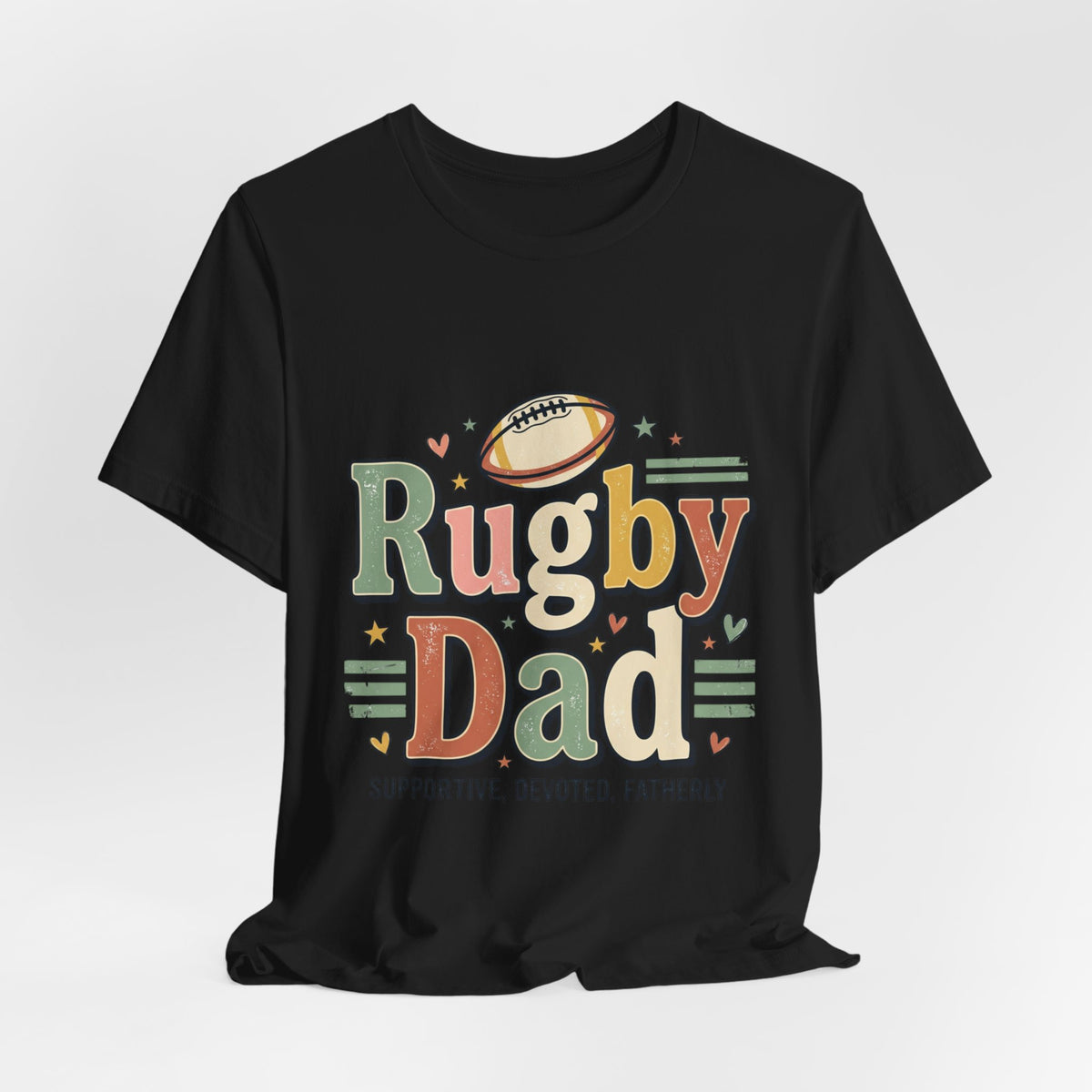 Rugby Dad T-Shirt — Supportive, Devoted, Fatherly Tee