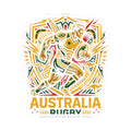 Sticker — Australia Rugby Kiss-Cut Sticker (Team Emblem, Laptop Decal)