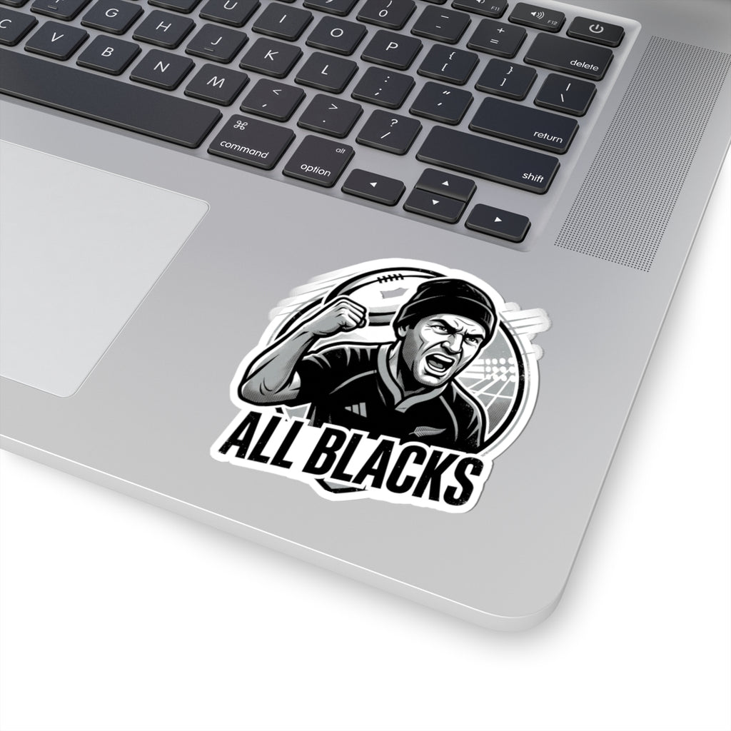 All Blacks Rugby Player Kiss-Cut Sticker — Fierce Fan Decal