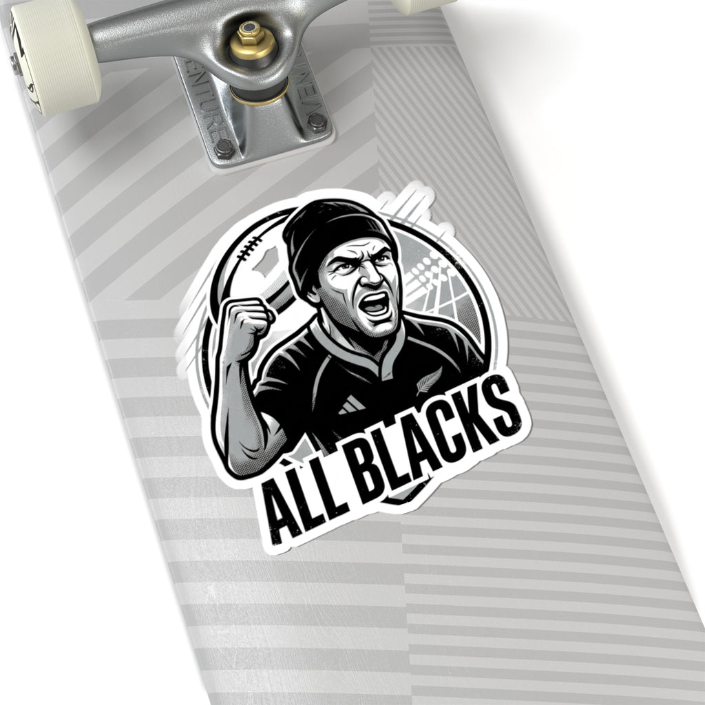 All Blacks Rugby Player Kiss-Cut Sticker — Fierce Fan Decal