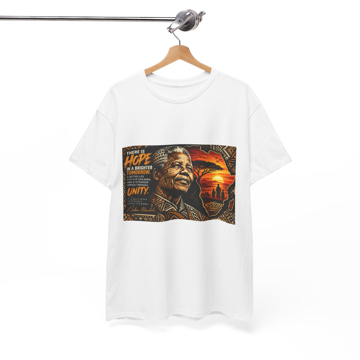 Inspirational Unity Graphic Tee — 'There Is Hope' Motivational Portrait T-Shirt