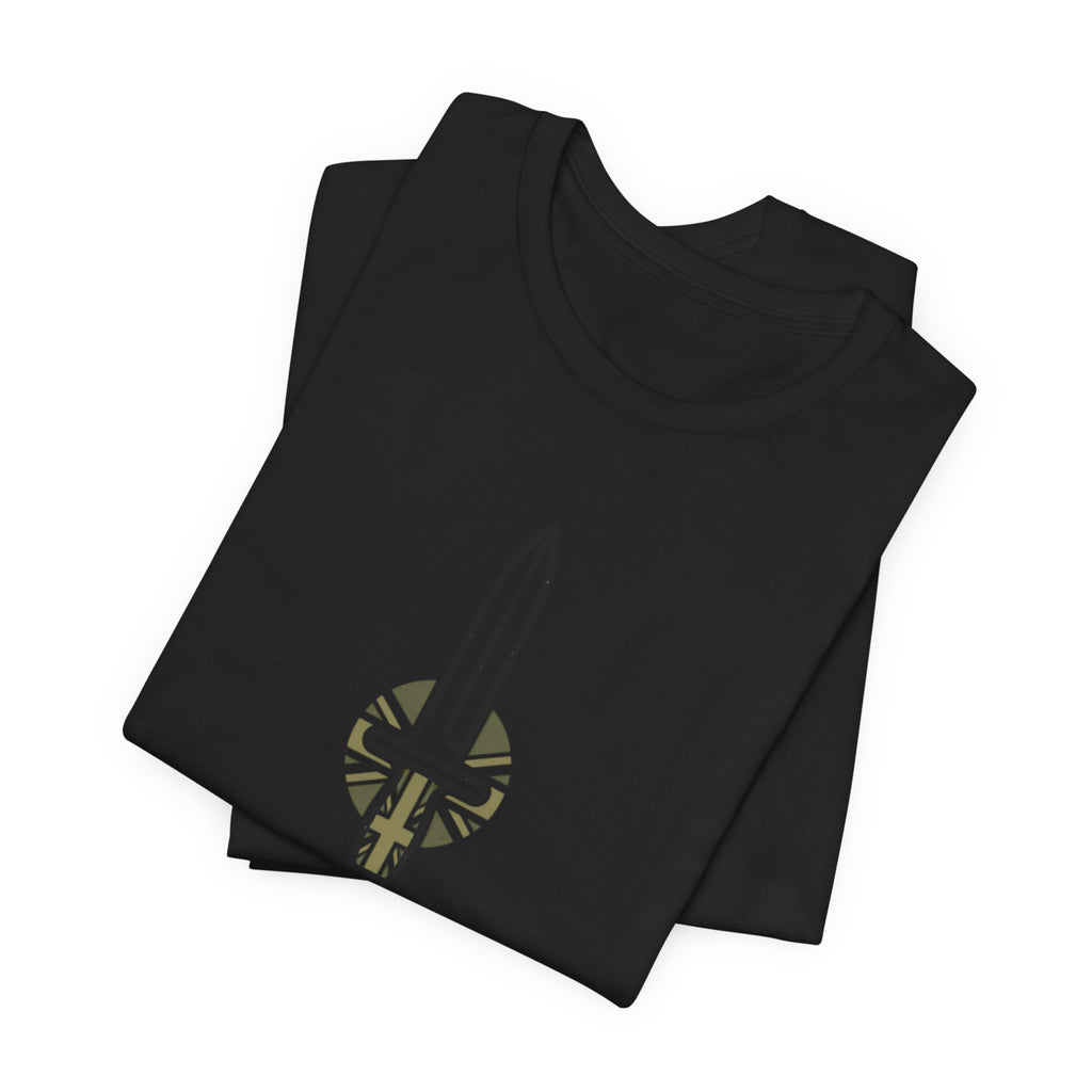 British Infantry Regiment Tee — Military Emblem Short Sleeve Shirt
