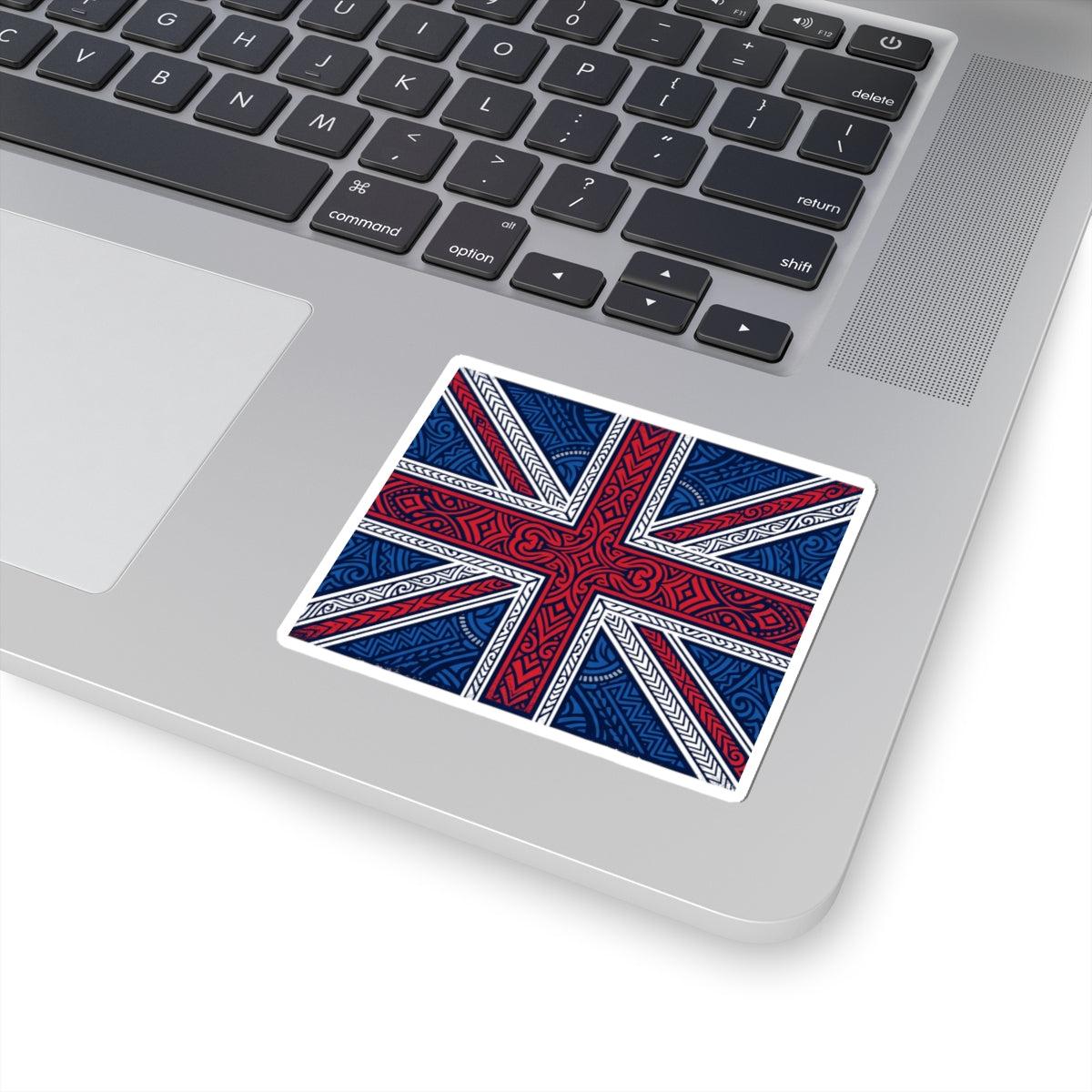 Union Jack Sticker — Celtic Knot British Flag Kiss-Cut Decal