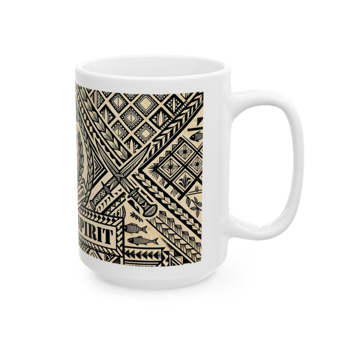 Marine Spirit Ceramic Mug – Military Green Beret Emblem Coffee Cup (11oz, 15oz)
