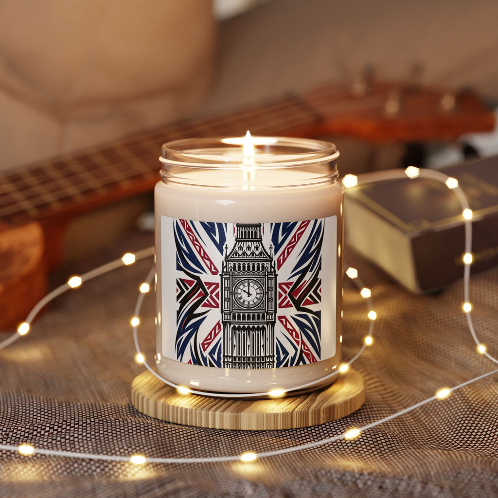 London Big Ben Soy Candle — Union Jack Scented 9oz Jar