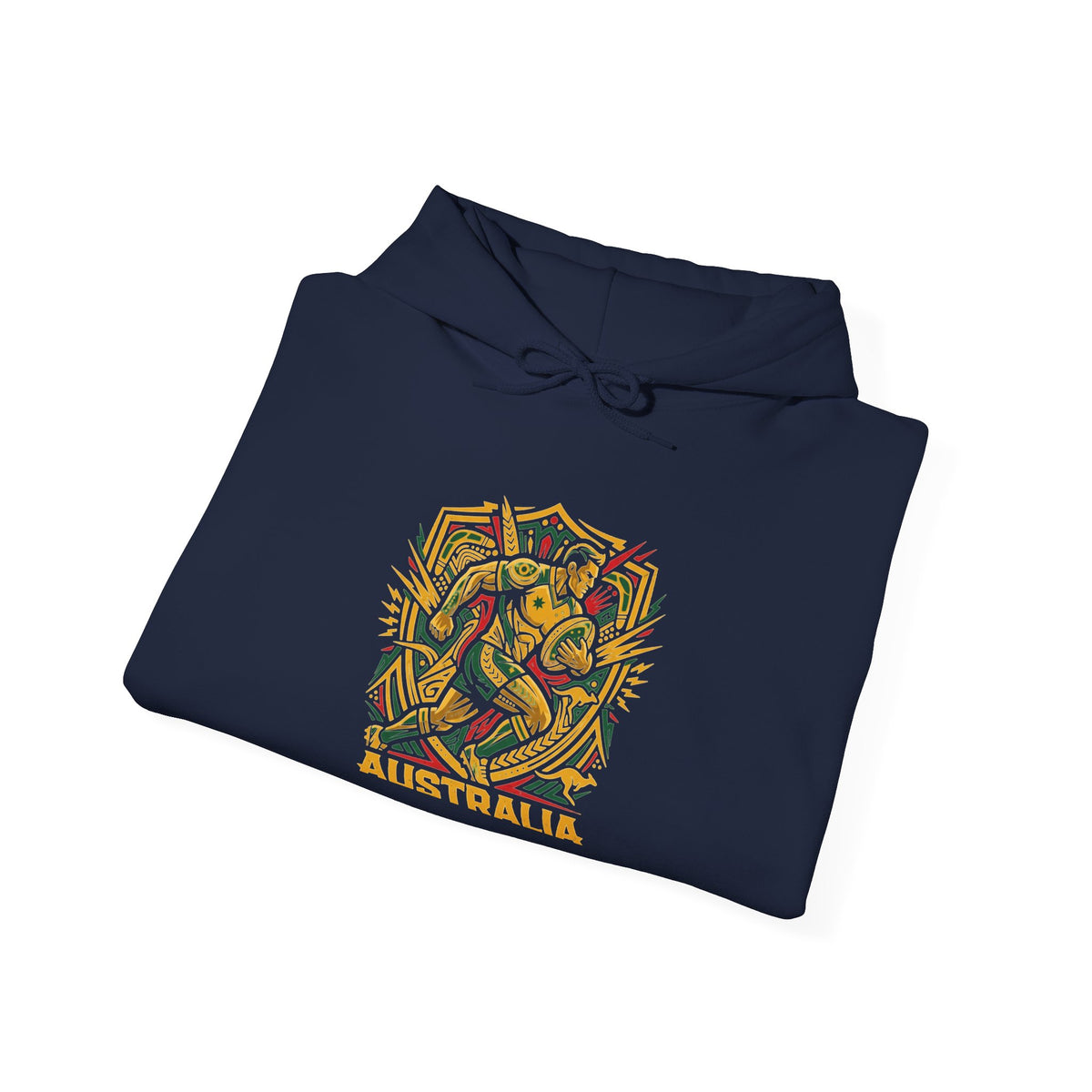Abstract Tropical Pattern Hoodie — Colorful Palm & Leaf Graphic Sweatshirt