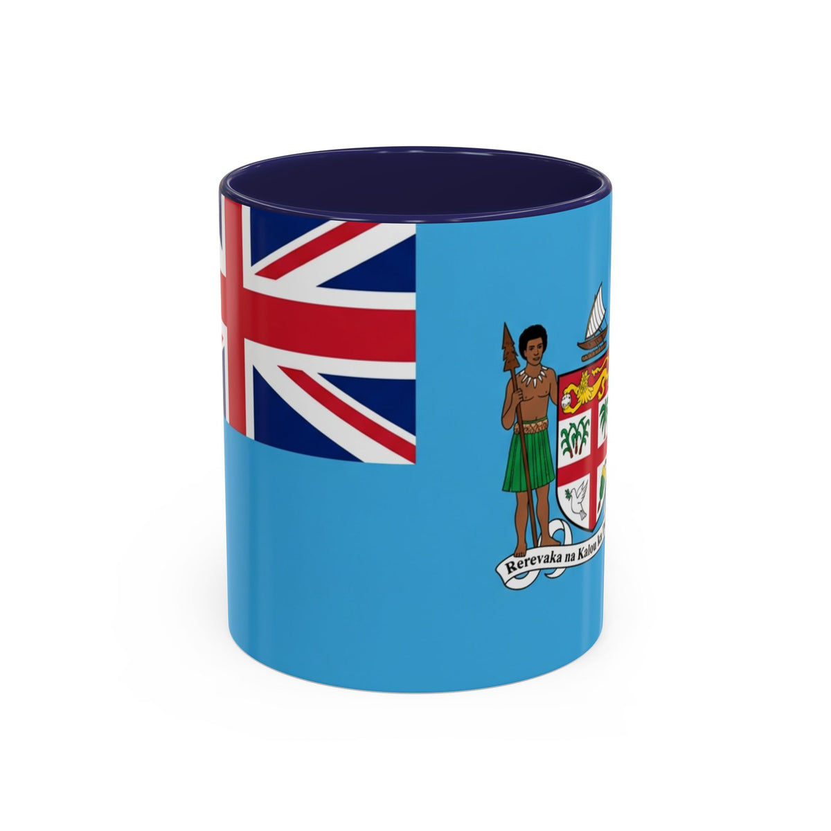 Fiji Flag Accent Coffee Mug – 11/15oz Ceramic Tea & Coffee Cup