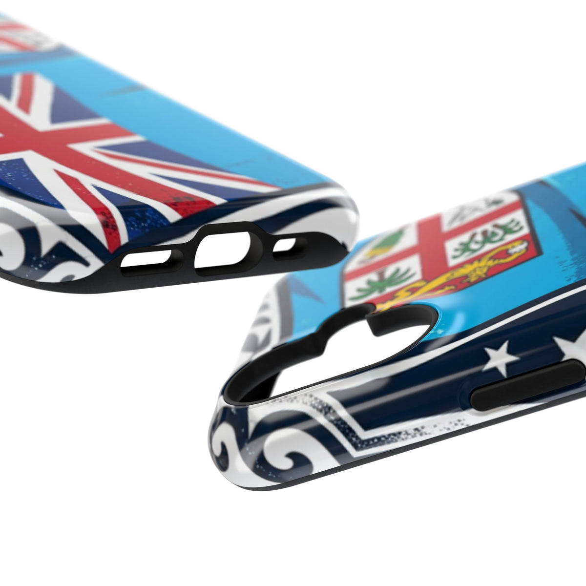 Fiji Flag Impact-Resistant Phone Case — Durable Protective Cover with Fiji Coat of Arms & Union Jack Design