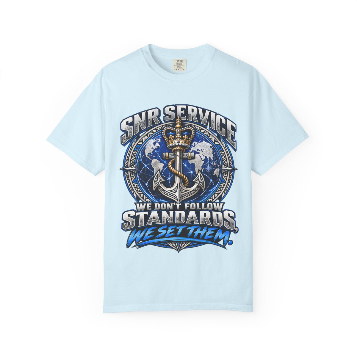 SNR Service Anchor Graphic T-Shirt — "We Don’t Follow Standards, We Set Them"