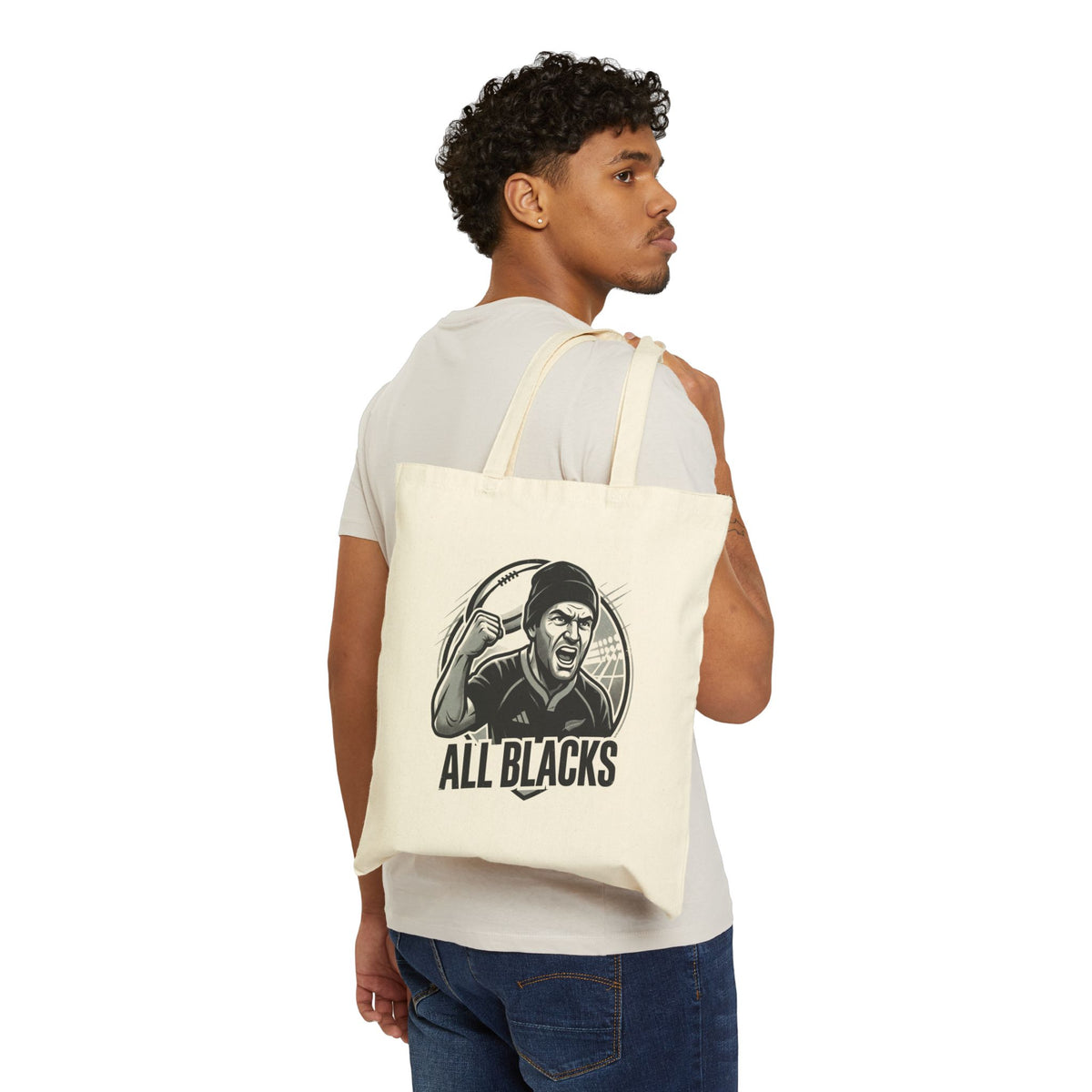 All Blacks Rugby Cotton Tote Bag – Fan Gear Canvas Shopper