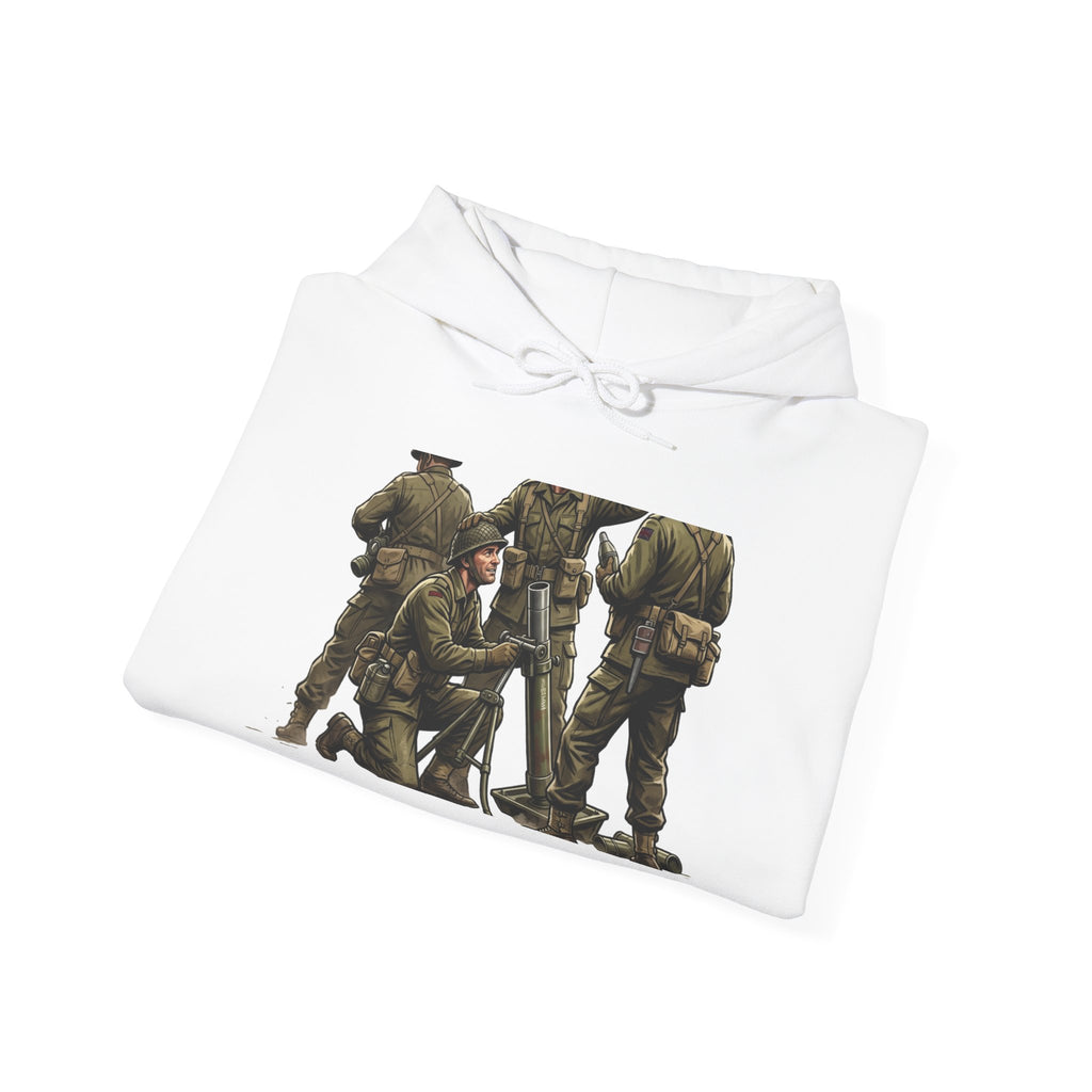 Soldier Squad Graphic Hoodie — Military Tribute Crew Hooded Sweatshirt