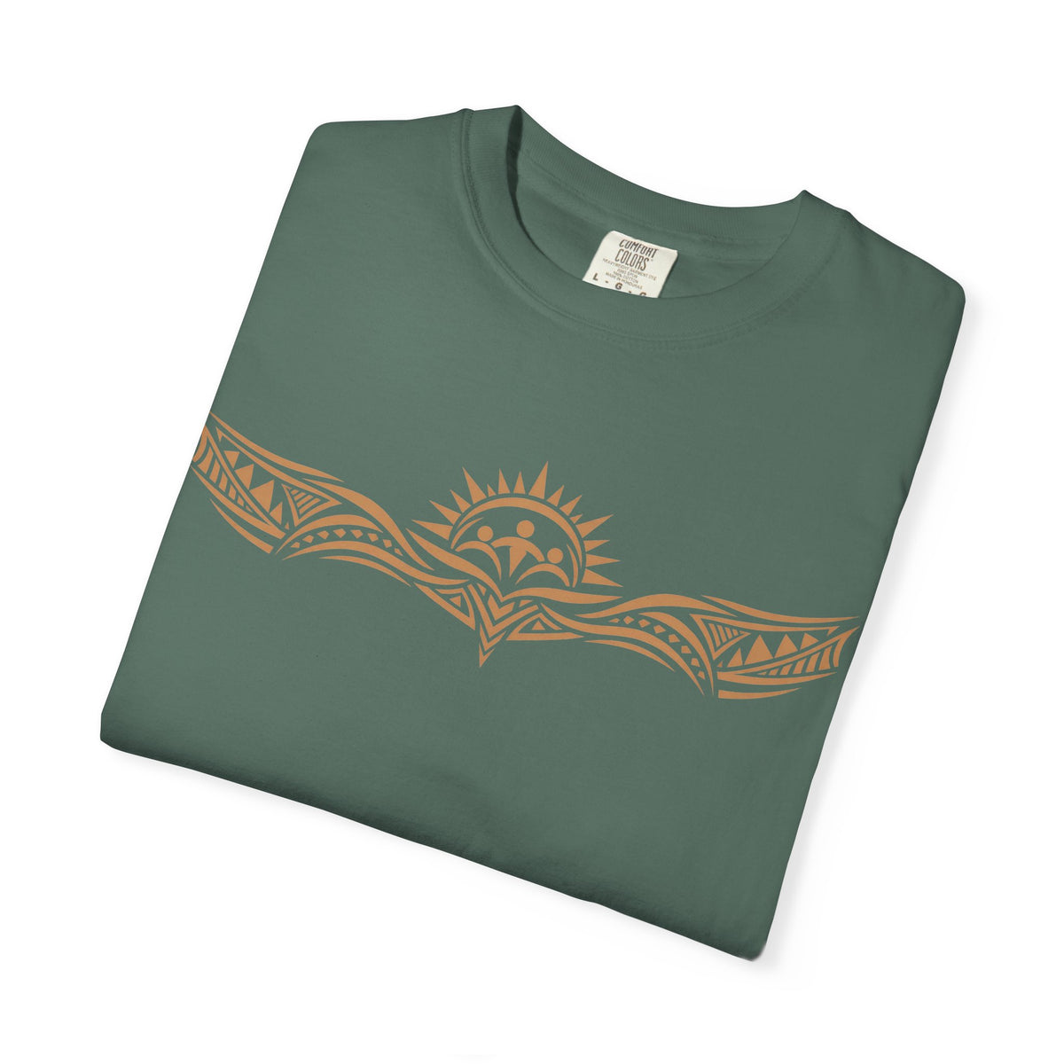 Tribal Sunset T‑Shirt — "Your Tribe" Inspirational Back Graphic
