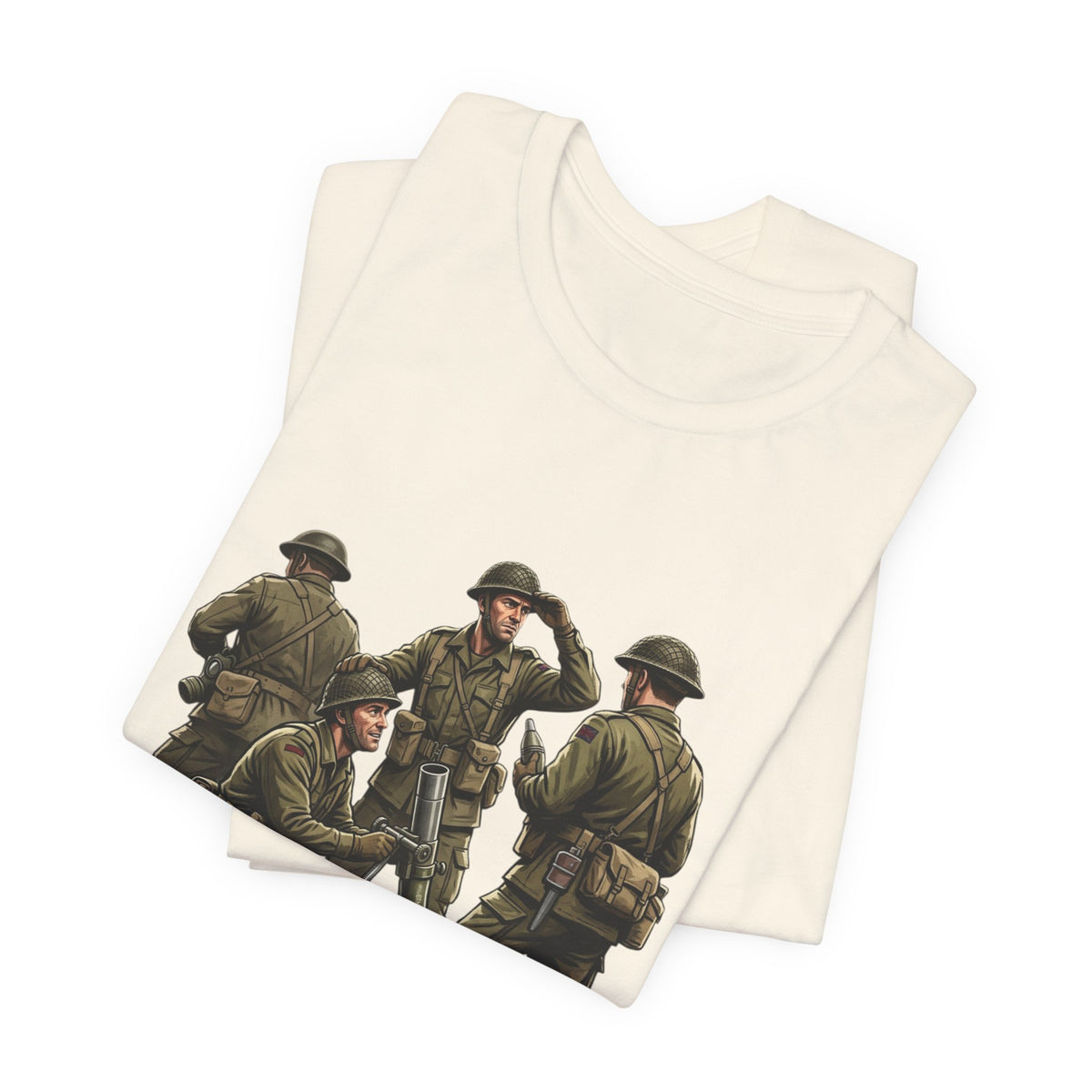 Mortars Military T‑Shirt — Vintage Squad Illustration Tee