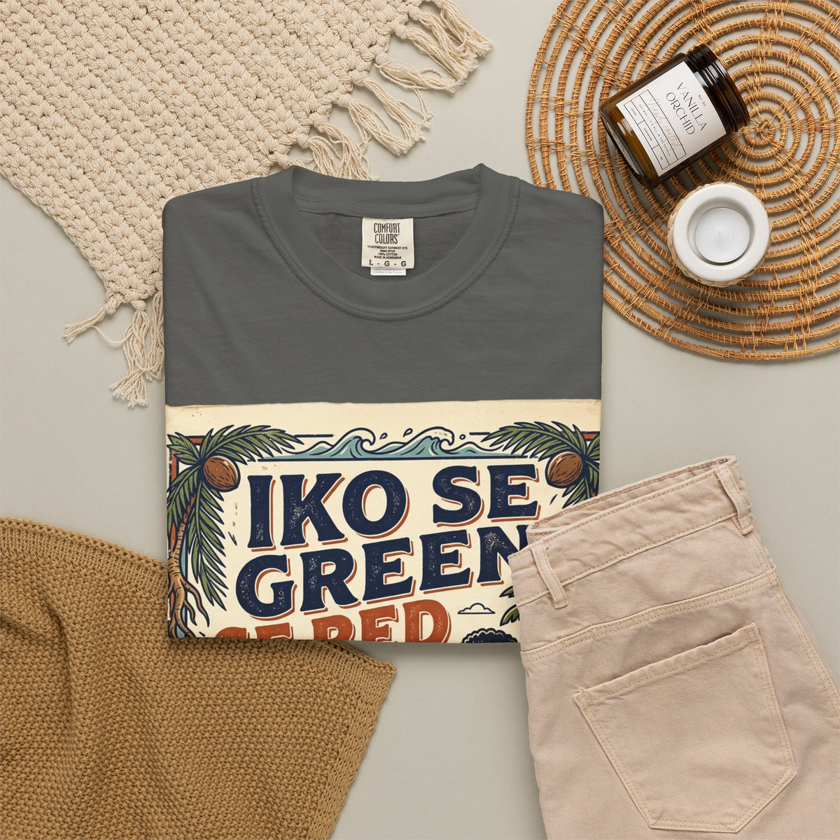 Iko Se Green Se Red Fiji T-Shirt — Vintage Island Vibes Graphic Tee