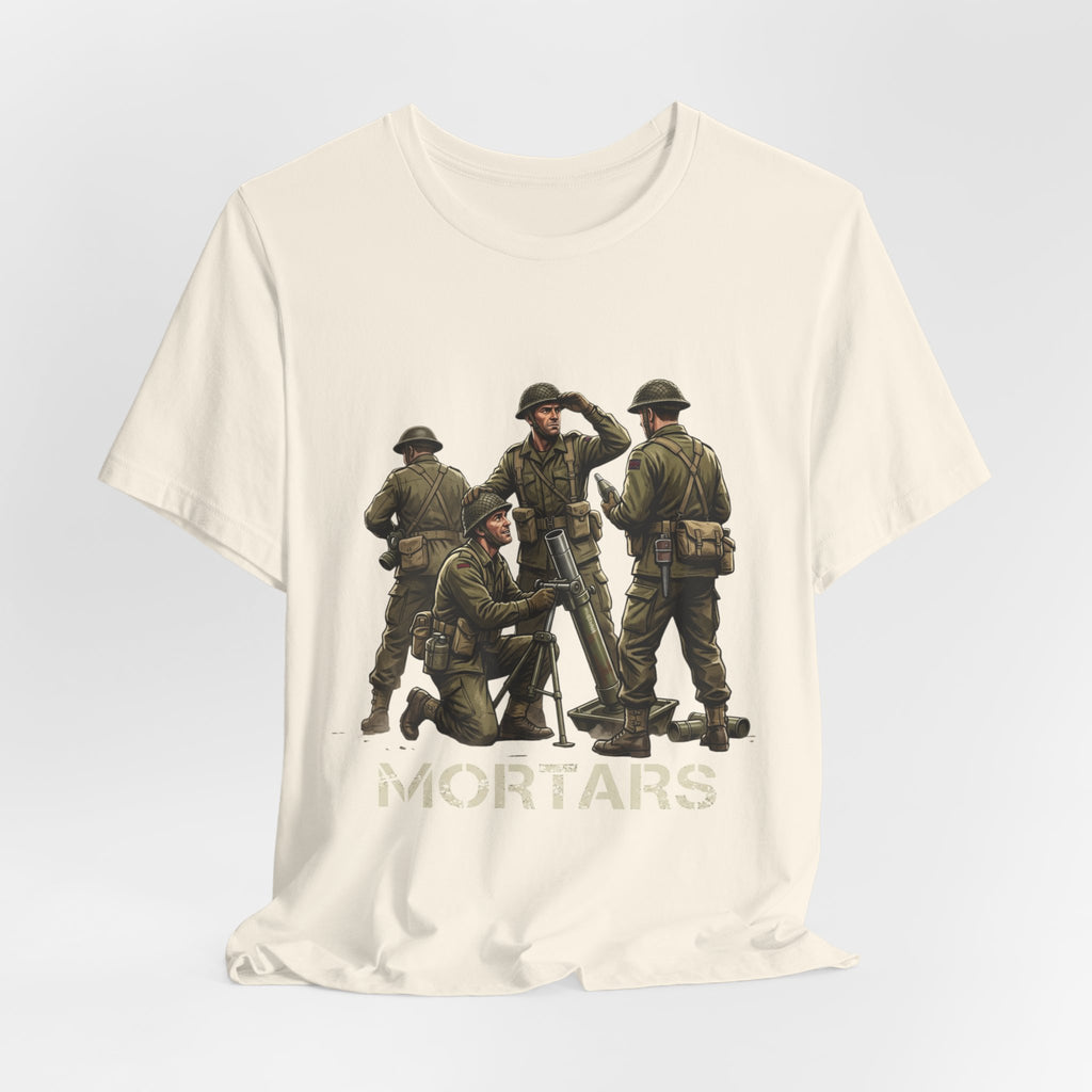 Mortars Military T‑Shirt — Vintage Squad Illustration Tee
