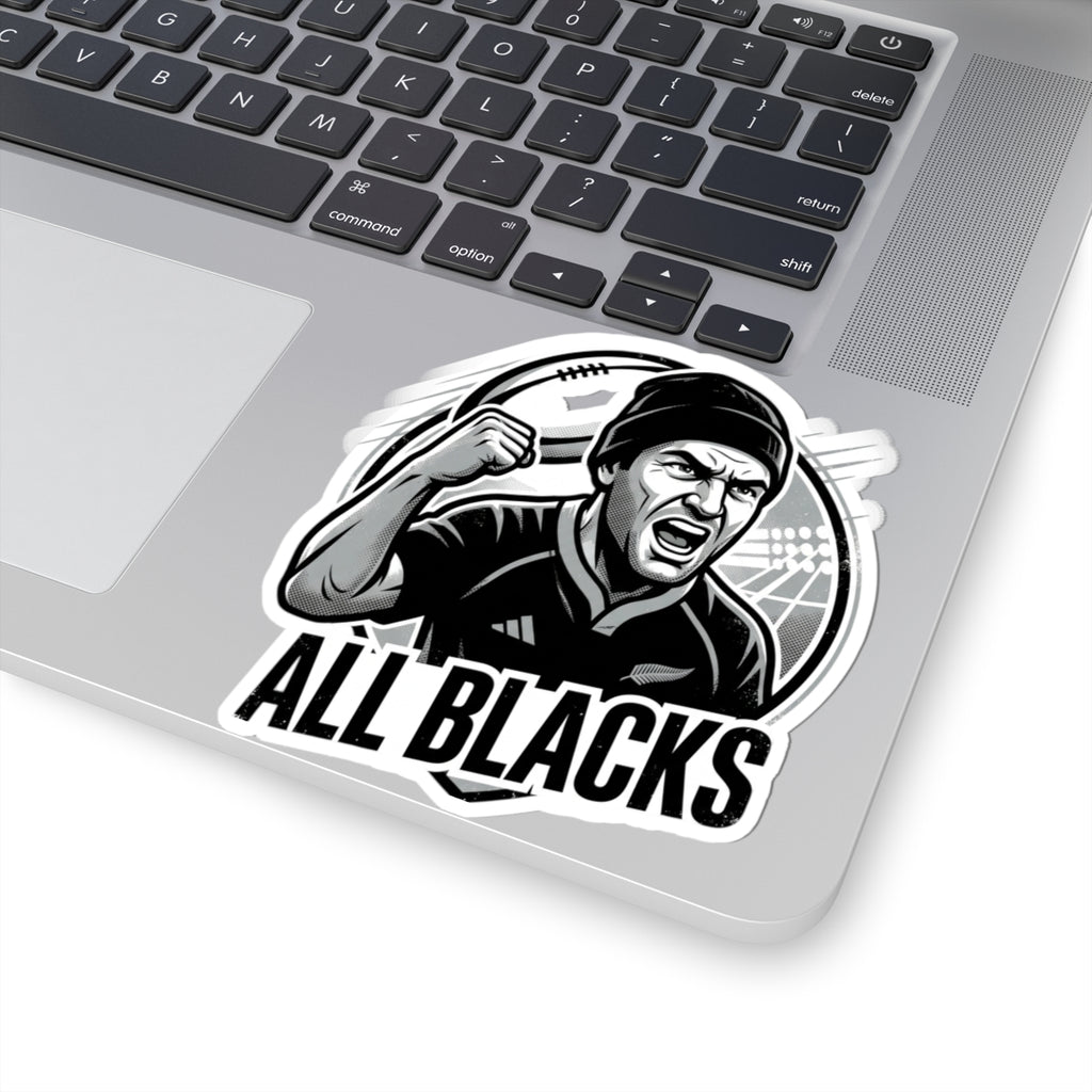 All Blacks Rugby Player Kiss-Cut Sticker — Fierce Fan Decal