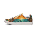 Sunrise Tribal Leather Sneakers — Men’s Low-Top Casual Shoes