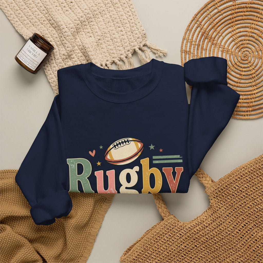 Rugby Dad Sweatshirt — Supportive, Devoted, Fatherly Crewneck