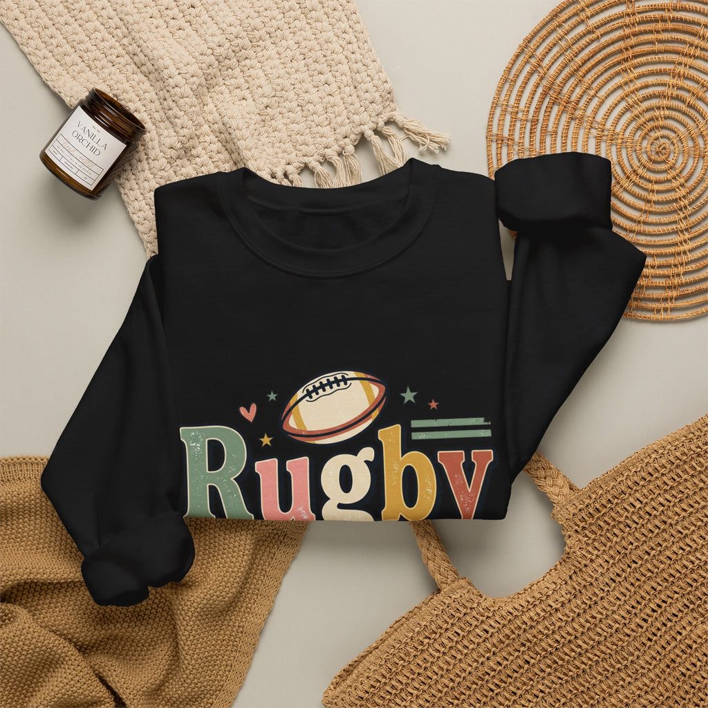 Rugby Dad Sweatshirt — Supportive, Devoted, Fatherly Crewneck