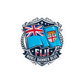 Fiji Flag Crest Sticker — "Noble Banner Blue" Kiss-Cut Vinyl