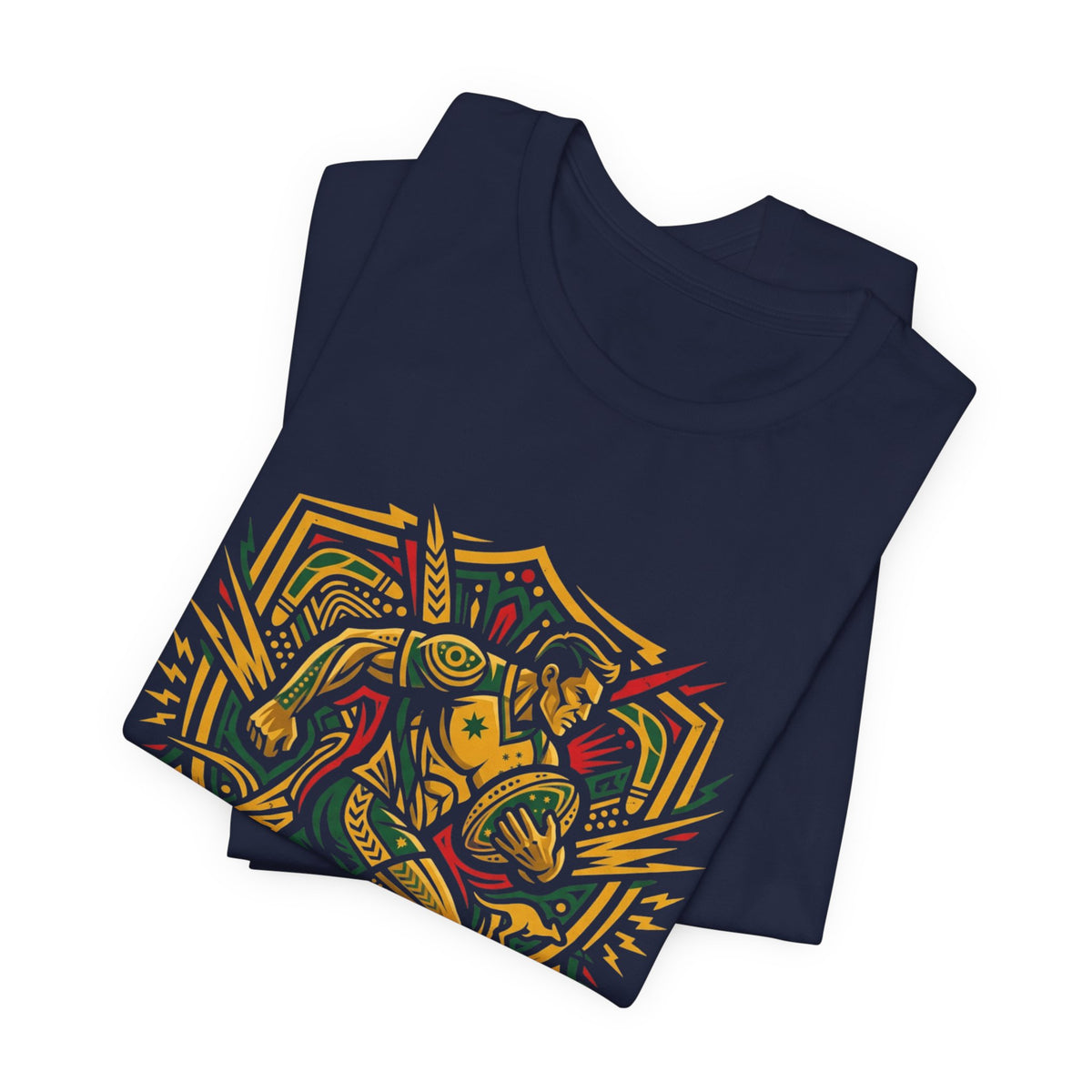 Australia Rugby T-Shirt — Tribal Wallaby Design