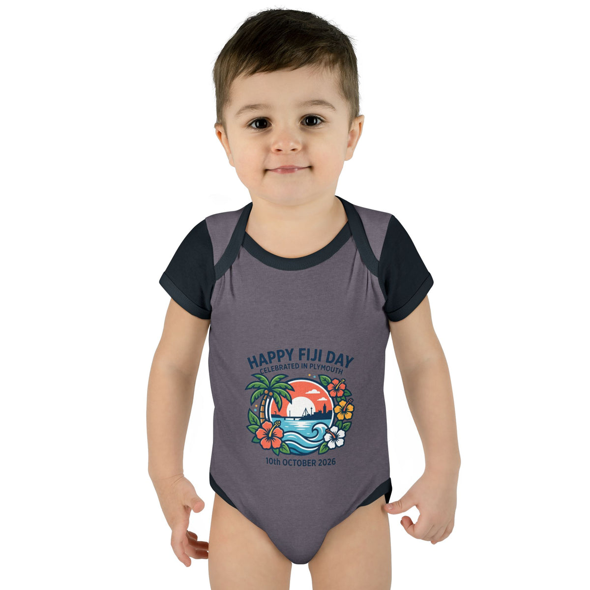 Happy Fiji Day Infant Bodysuit — Tropical Island Baby Onesie (10th October 2026)