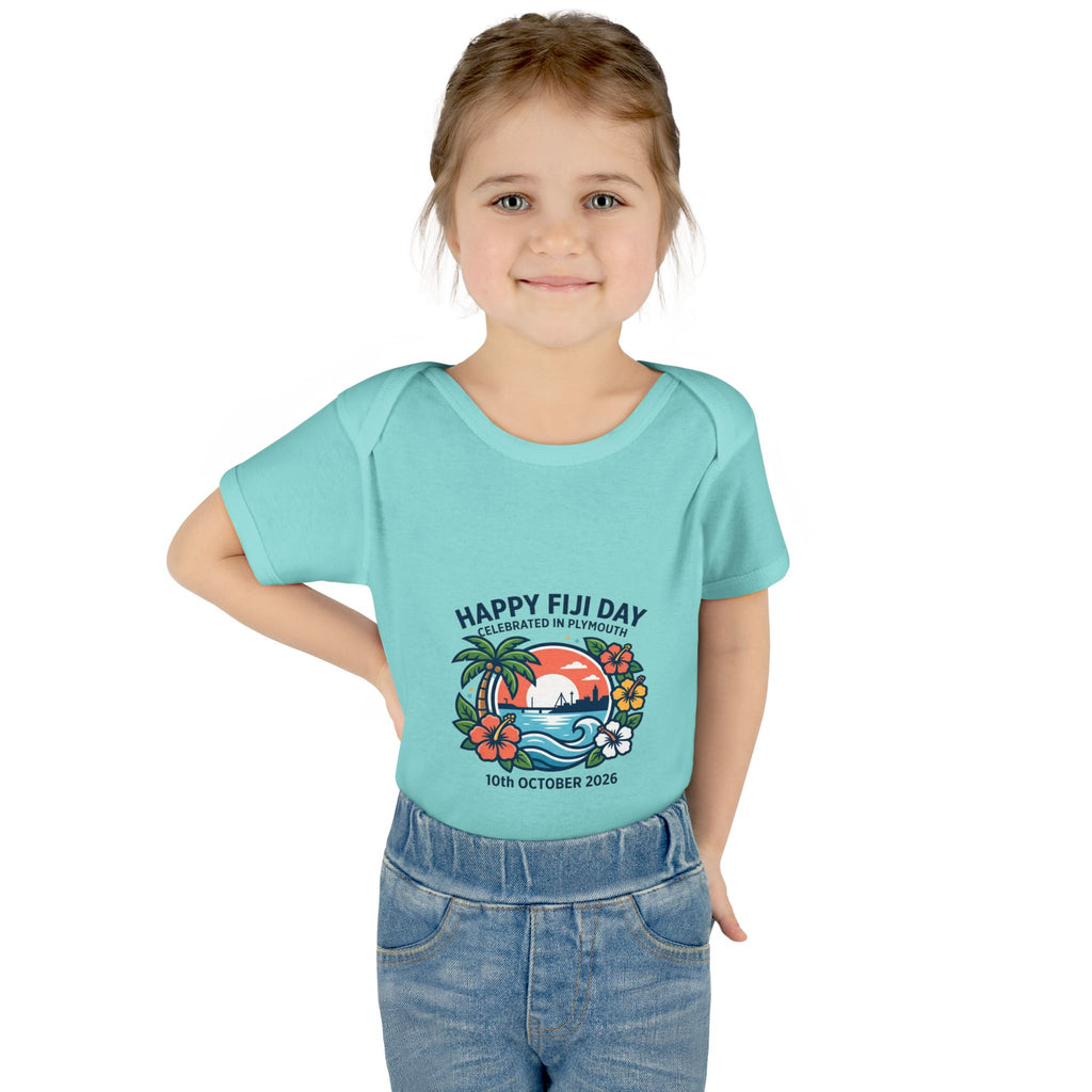 Happy Fiji Day Infant Bodysuit — Tropical Island Baby Onesie (10th October 2026)