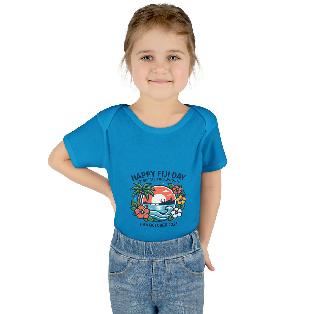 Happy Fiji Day Infant Bodysuit — Tropical Island Baby Onesie (10th October 2026)