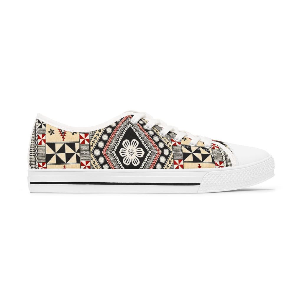 Boho Mosaic Low Top Sneakers — Patterned Casual Shoes
