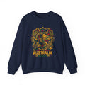 Australia Rugby Crewneck Sweatshirt — Abstract Kangaroo Rugby Design