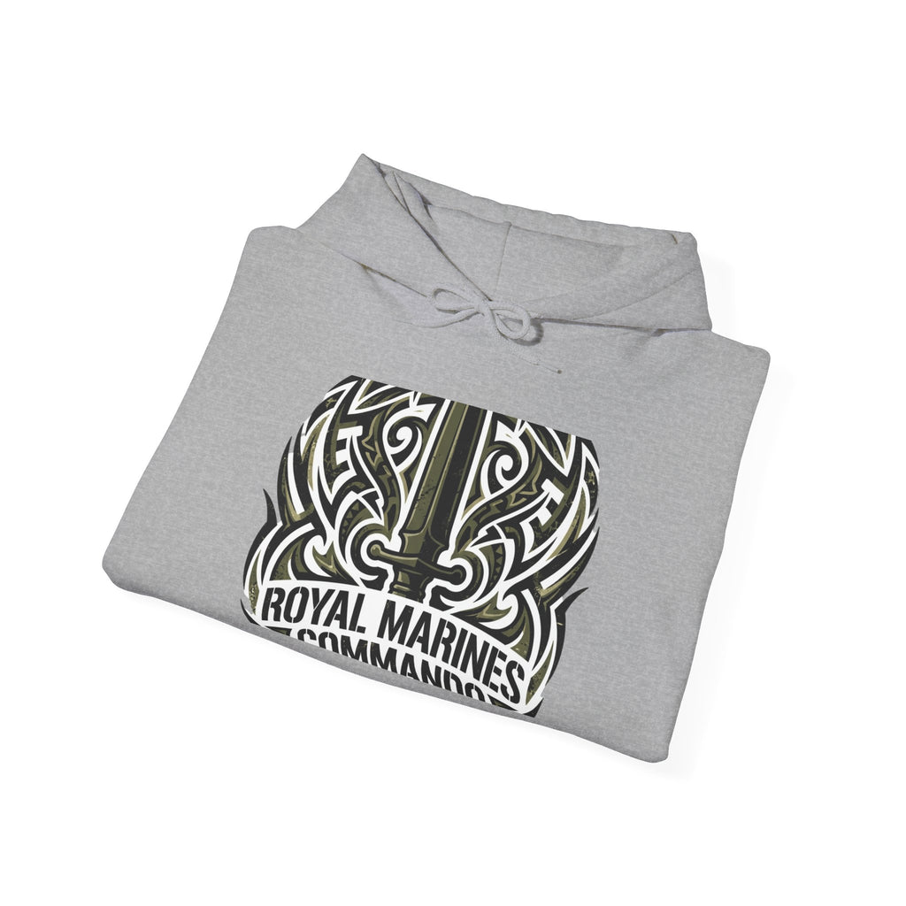 Royal Marines Commandos Tribal Hoodie — Military Graphic Hooded Sweatshirt