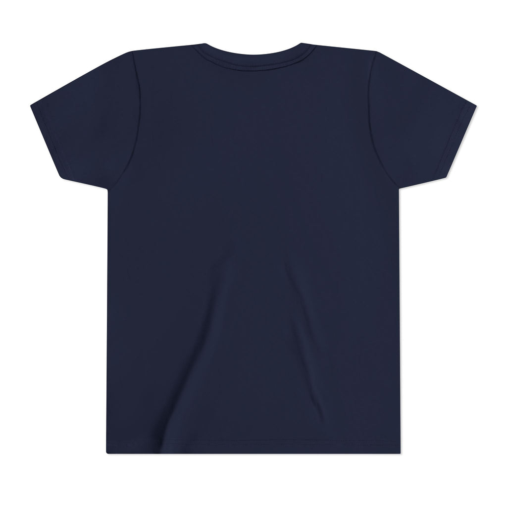 Youth Tee — "Here For The Boos" Halloween Pumpkin Boo Graphic