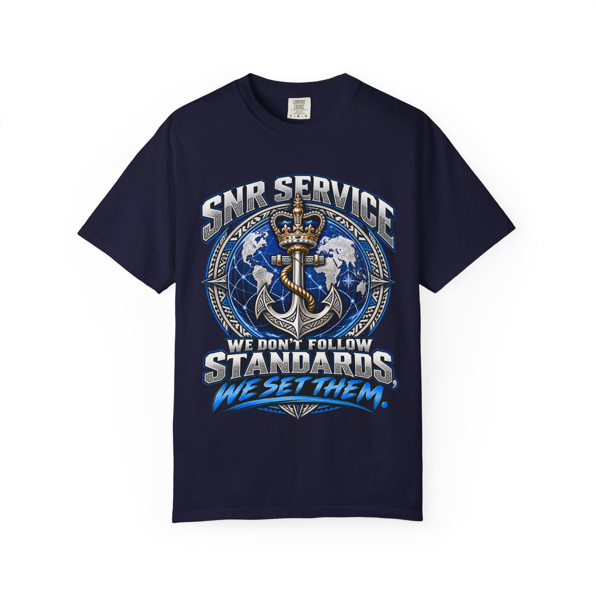SNR Service Anchor Graphic T-Shirt — "We Don’t Follow Standards, We Set Them"