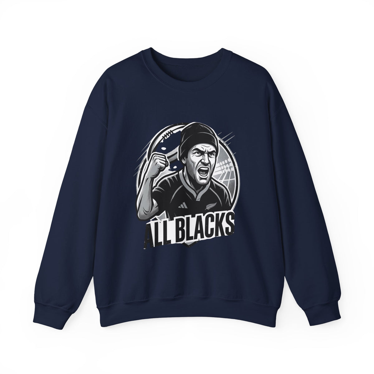 All Blacks Rugby Crewneck Sweatshirt – Fierce Fan Graphic