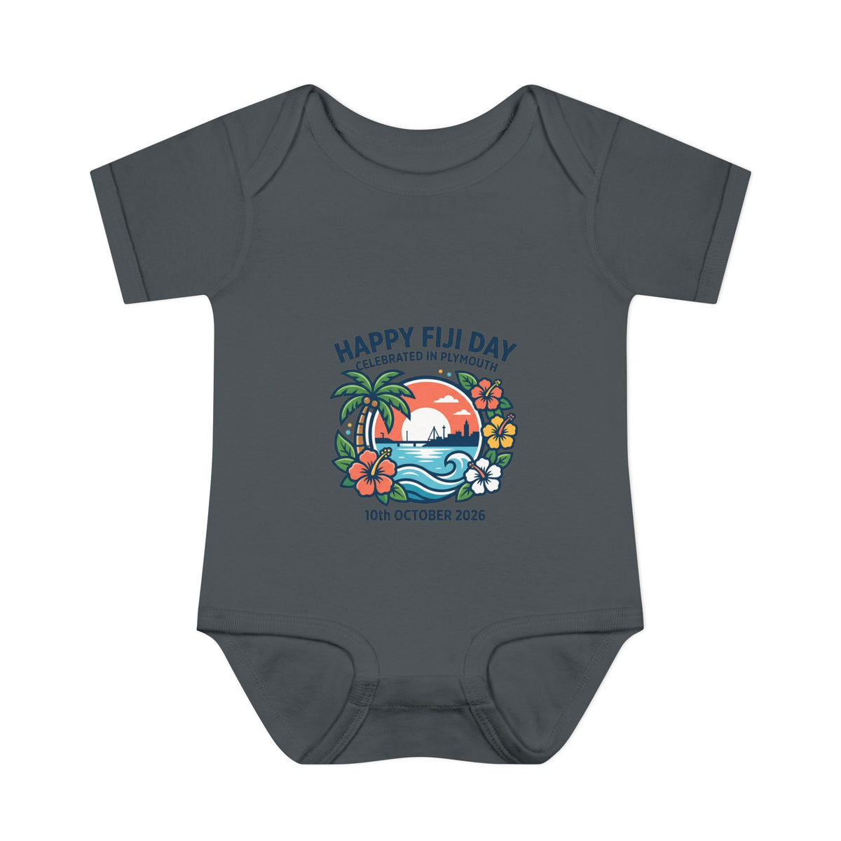 Happy Fiji Day Infant Bodysuit — Tropical Island Baby Onesie (10th October 2026)
