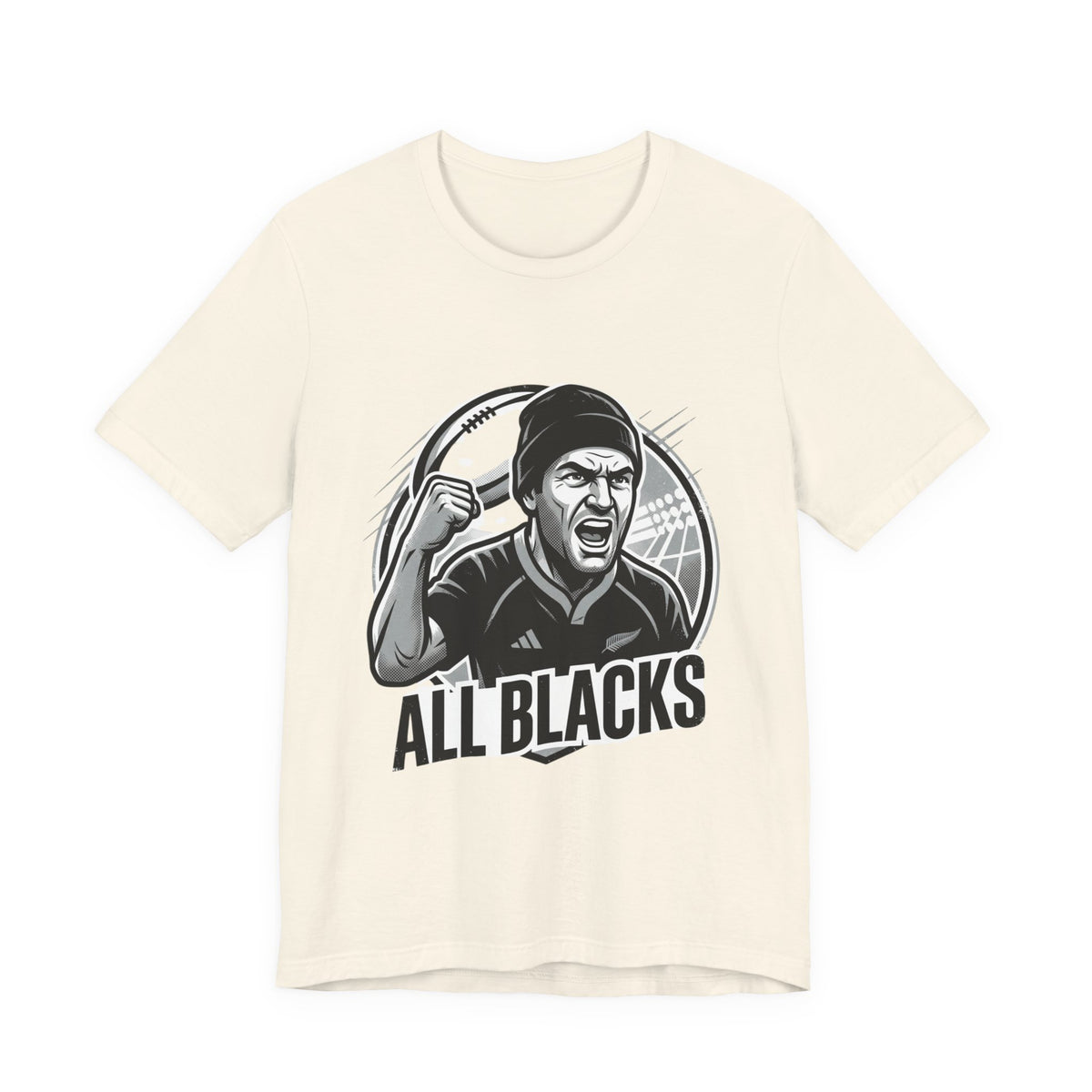 All Blacks Rugby T-Shirt — Men’s Fan Tee with Chant Graphic