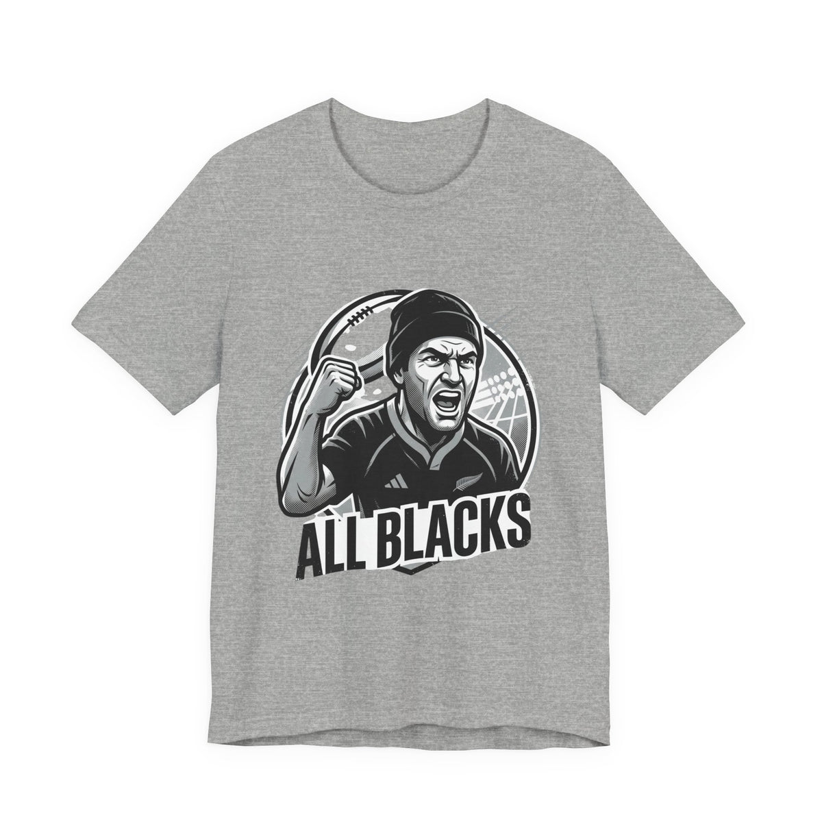 All Blacks Rugby T-Shirt — Men’s Fan Tee with Chant Graphic