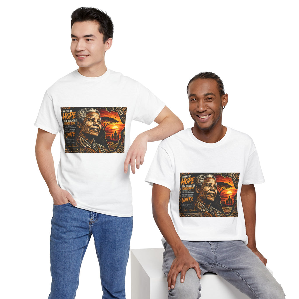 Inspirational Unity Graphic Tee — 'There Is Hope' Motivational Portrait T-Shirt