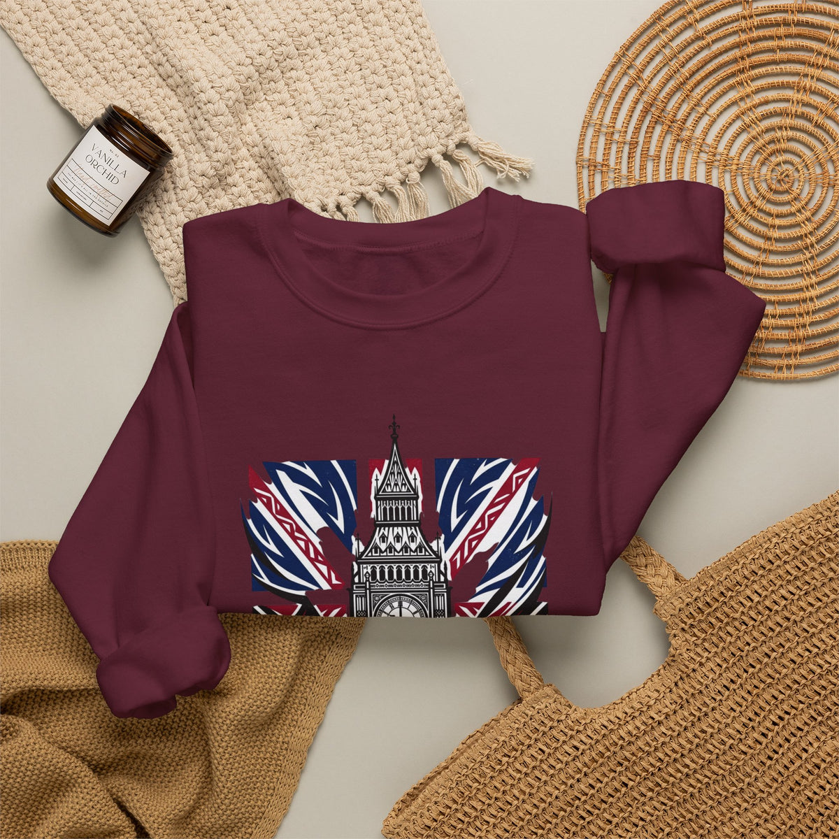 London Big Ben Union Jack Crewneck Sweatshirt