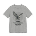 Wings Like Eagles T-Shirt | Christian Isaiah 40:31 Eagle Faith Tee