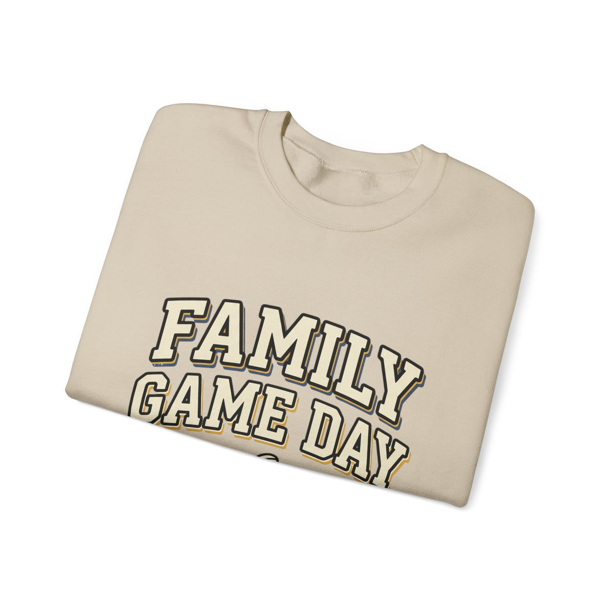 Family Game Day Sweatshirt — "Family Game Day Together We Cheer" Cozy Crewneck