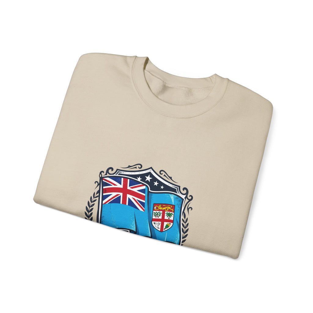 Fiji Crest Crewneck Sweatshirt – 'Noble Banner Blue' Heritage Pullover